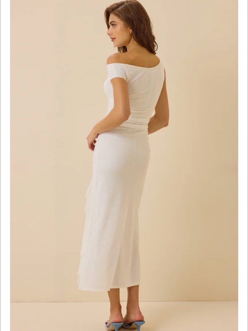 Altar'd State One-Shoulder Ruched Maxi Dress - Picture 4 of 4